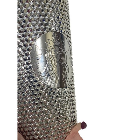 Disney 100 Years Commemorative Platinum Raised Geometric Starbucks Tumbler‎ - Picture 3 of 6